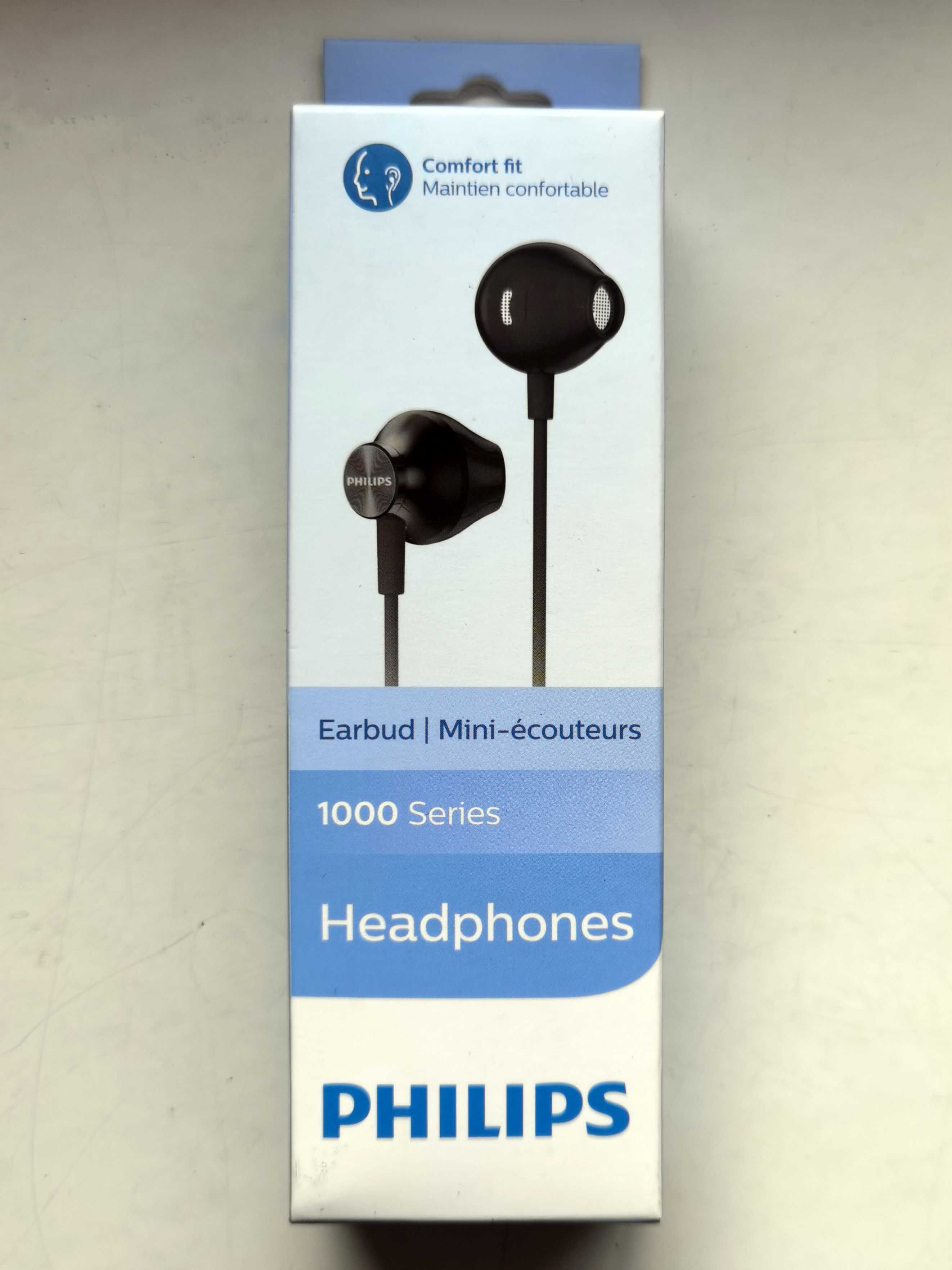 Słuchawki douszne PHILIPS TAUE100BK/00 czarne nowe