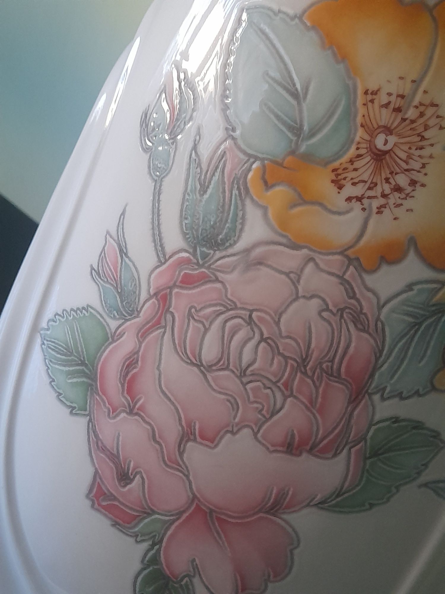XX wiek piękna lampka nocna porcelana