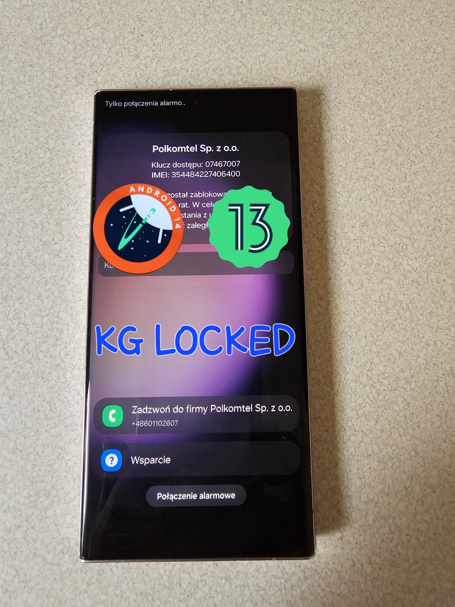 Blokada telefonu  Samsung Operator Plus Tmobile bez utraty danych!