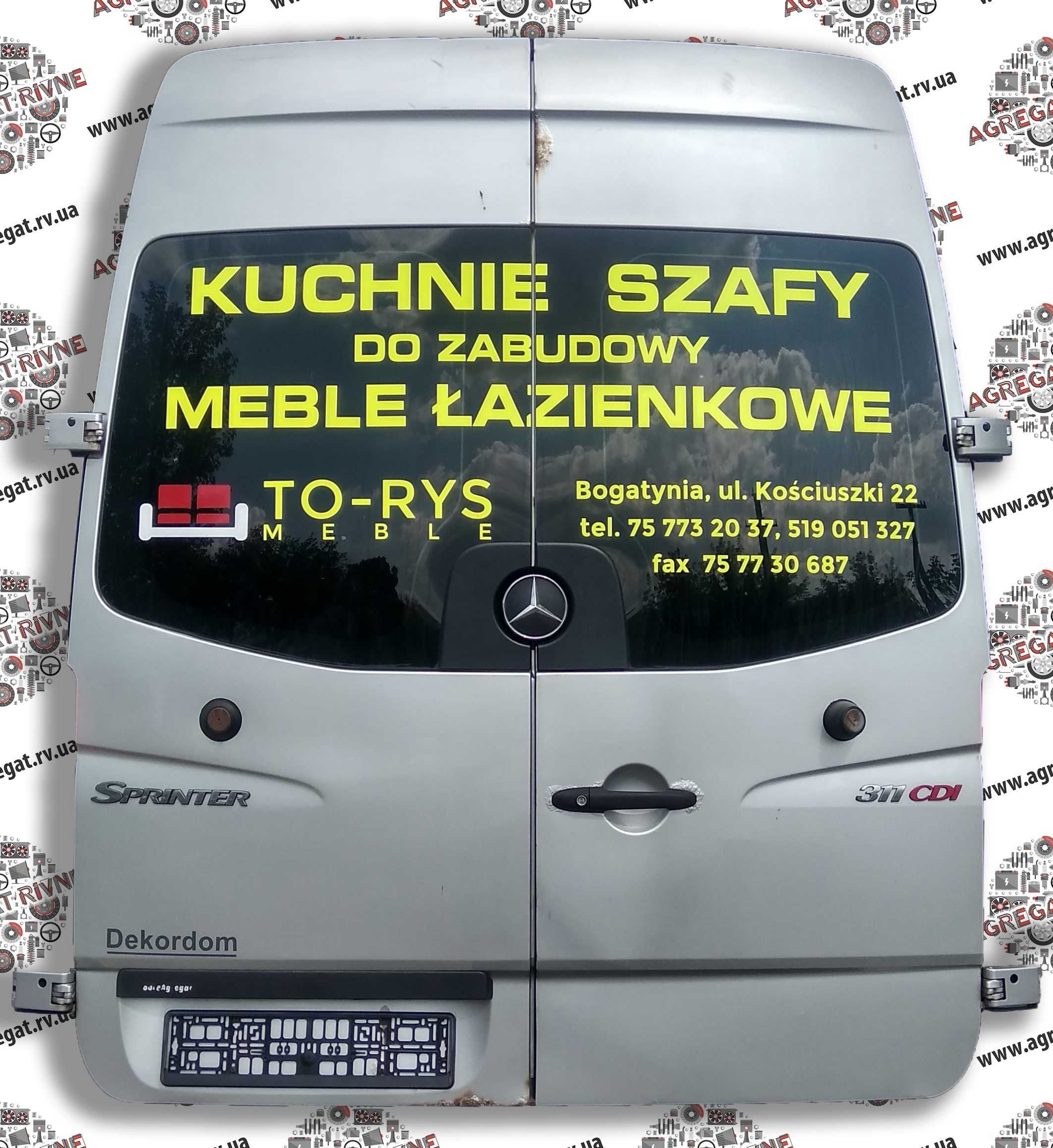 Дверь Двері задні Роспашонка Двери Sprinter 906 Крафтер Crafter 06+