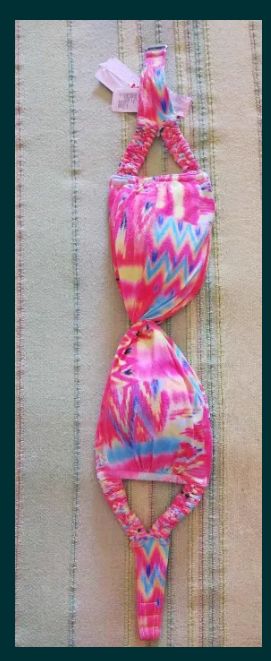 * * * * Novo Billabong Maya Bay Bandeau Bikini Top M * * * *