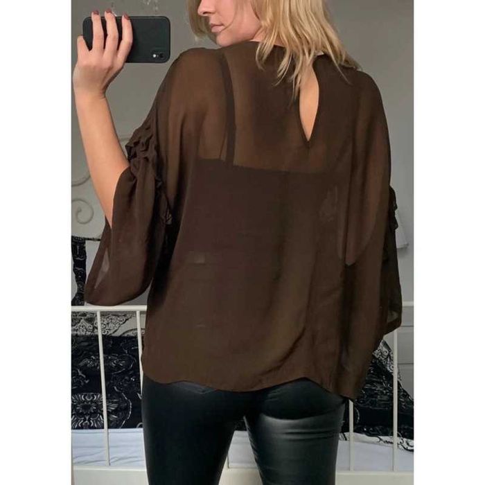 ByTiMo półtransparentna bluzka top oversize z wiskozy