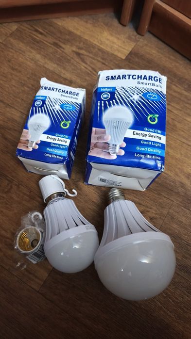 Світлодіодні лампи Е27 на акумуляторі, аварійні лампочки