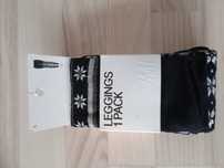 Grube legginsy wzór S Nowe