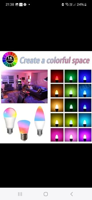 Inteligentna zarowka sterowana przez pilota