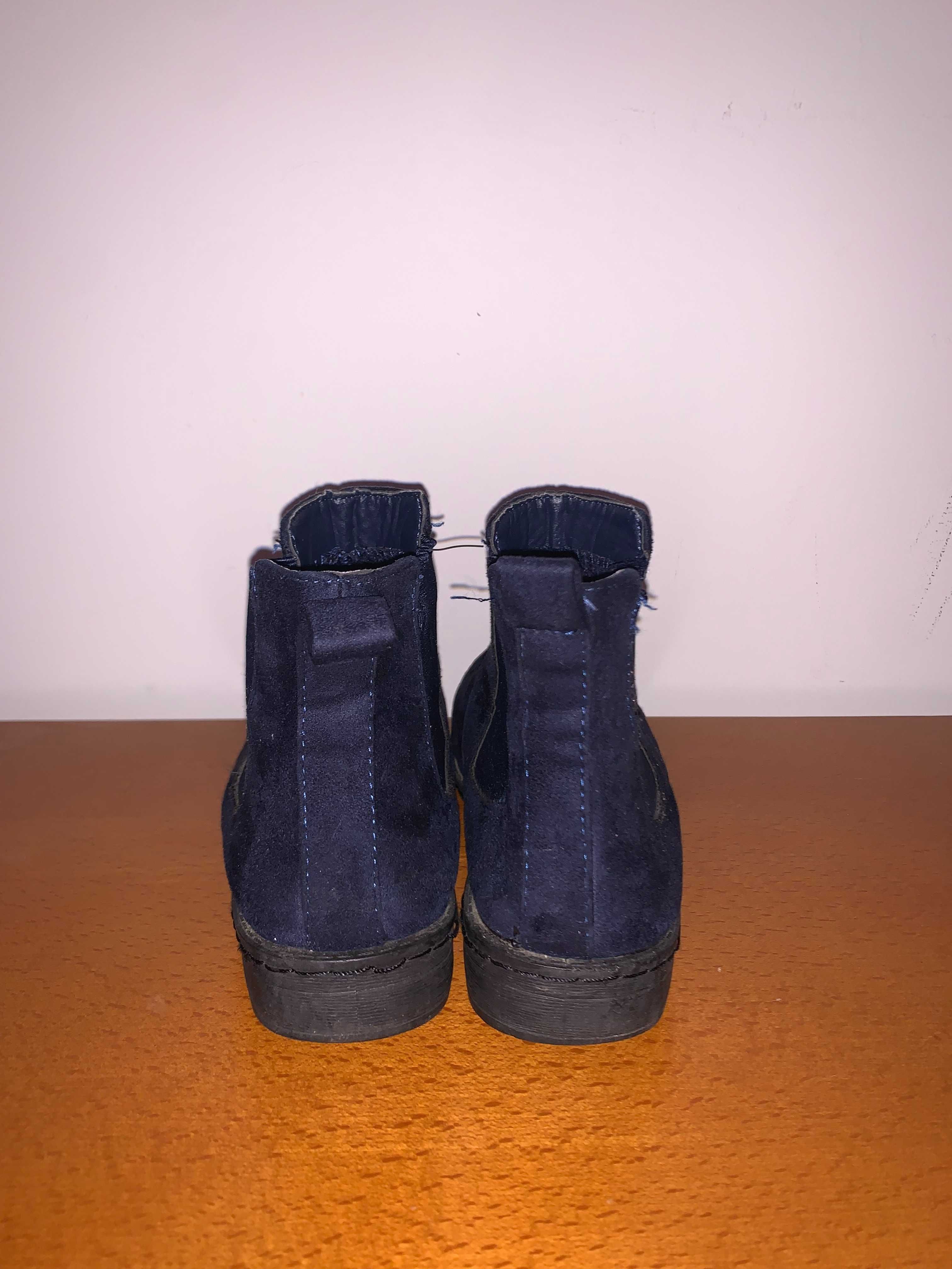 Botas azuis - Tamanho 37