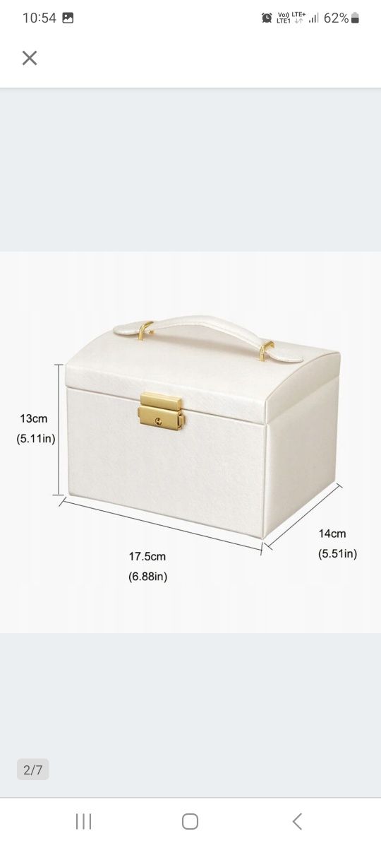 Pudełko szkatułka na biżuterię E-MANIS
