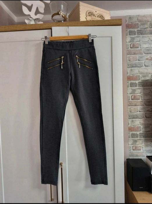Legginsy szare dopasowane - rozmiar XS [34]