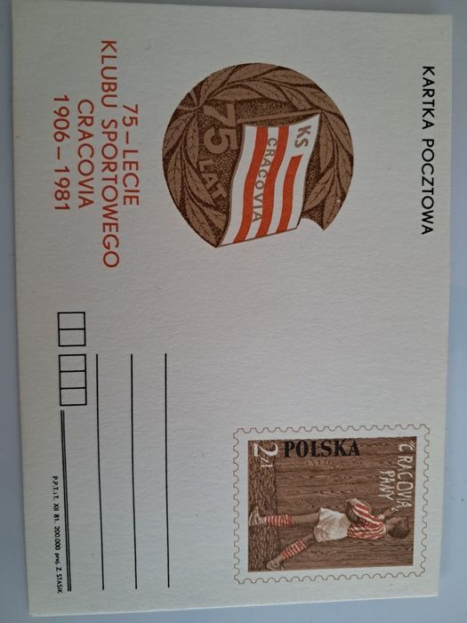 Oryginalna pocztowka cracovia