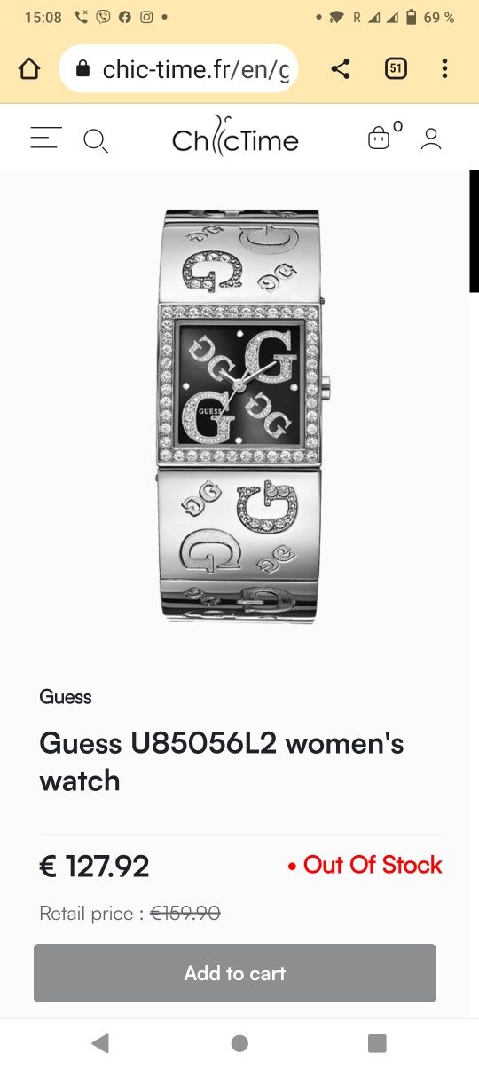 Женские часы CUESS оригинальные,U85056L2