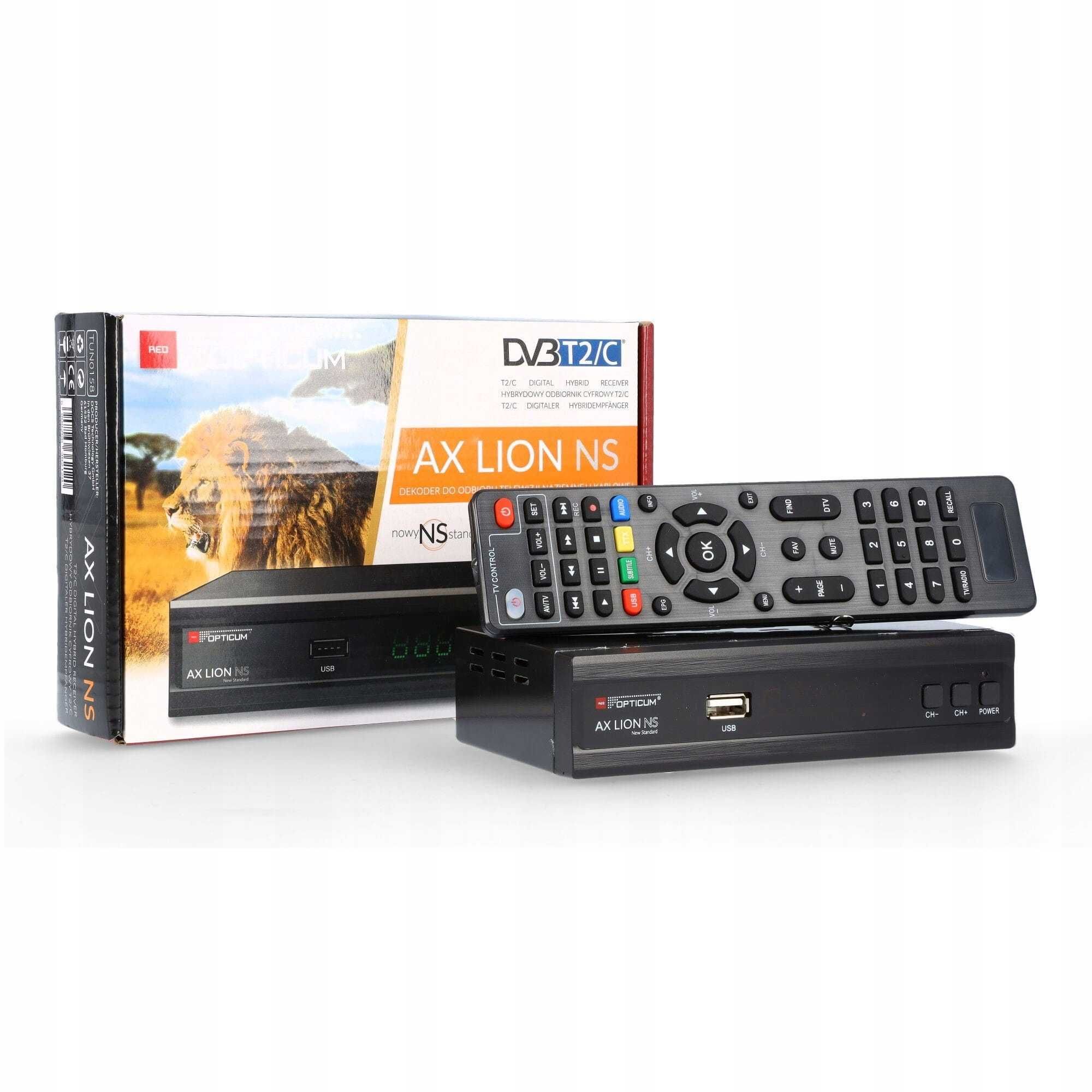 TUNER AX LION NS H.265 tuner naziemne DVB-T DVB-T2