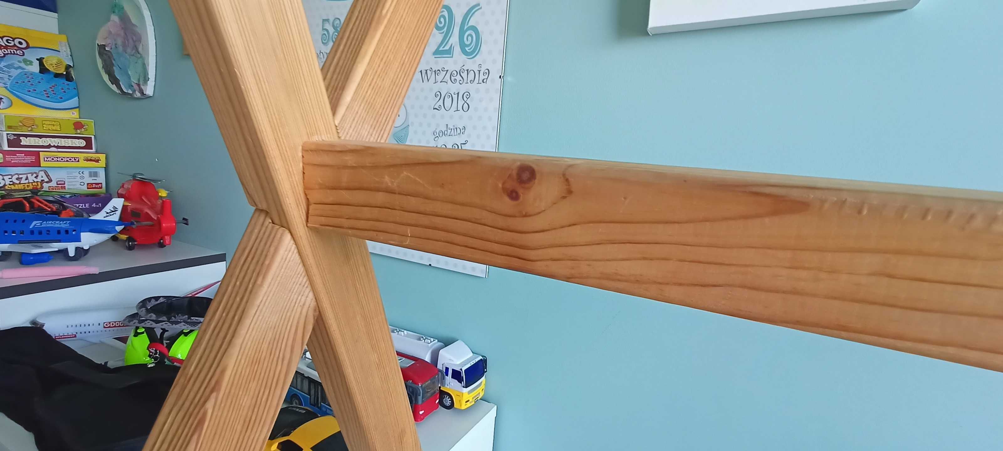 Łóżko dziecięce tipi z materacem hevea bamboo
