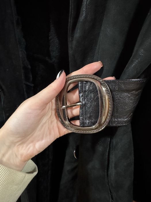 Замшева дублянка з натуральним хутром