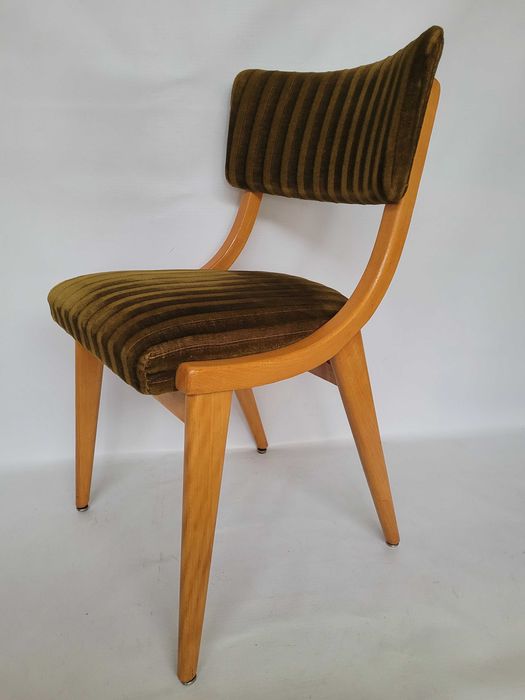 krzesło drewniane w stylu skoczek  lata 60 70 retro vintage NIEMCY