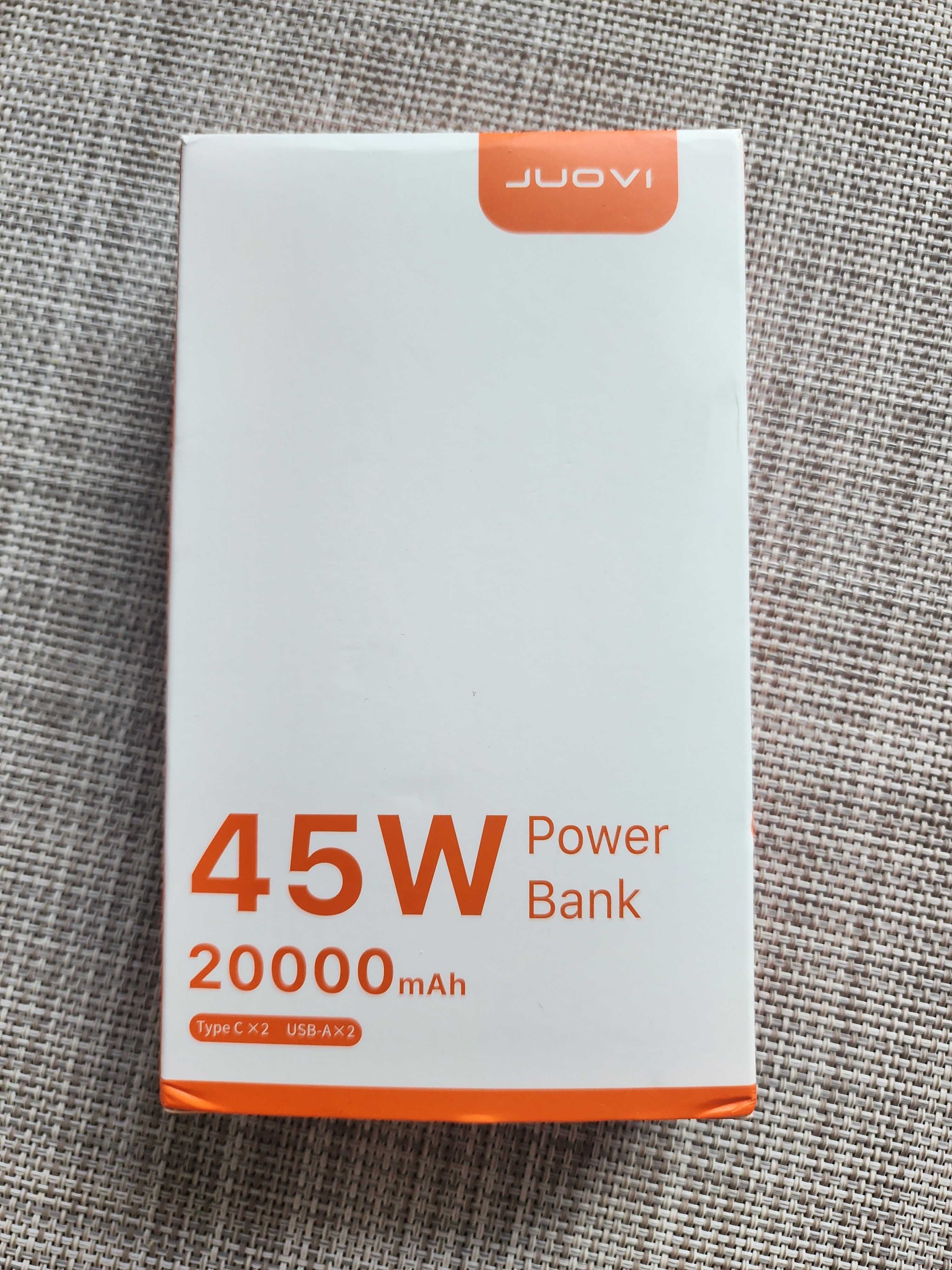 J2621 PowerBank 20000mAh 45W Power Bank,PD 3.0 QC 4.0 Fast Charging
