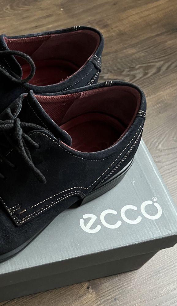 ECCO Cairo 42 kolor navy marine zamsz