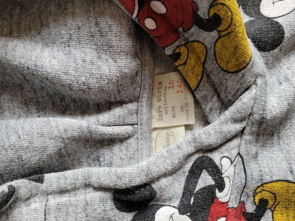 Zara,szara bluza,myszka Mickey, print, r.140