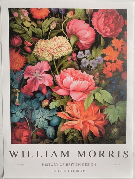 Gobelin na płótnie/Obrazek/William Morris/Garden Colorful