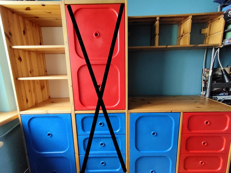 Zestaw regały, szafka ikea