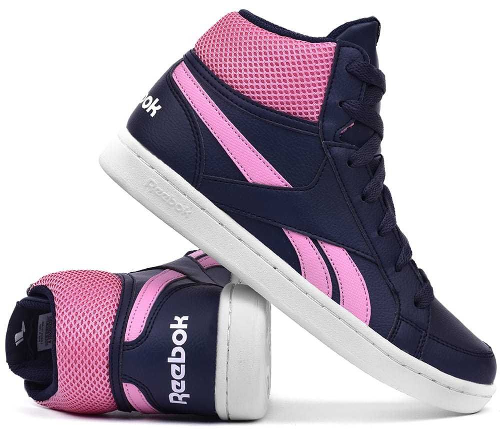 Buty za kostkę REEBOK ROYAL PRIME MID granatowo-różowe (CN4755) r.36,5