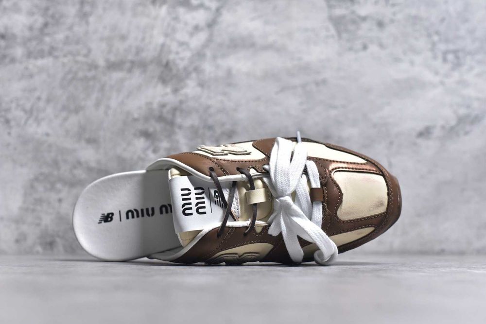 Buty damskie Mokasyny NewBalance_x_MiuMiu_530 SL Mule Brązowy R. 38