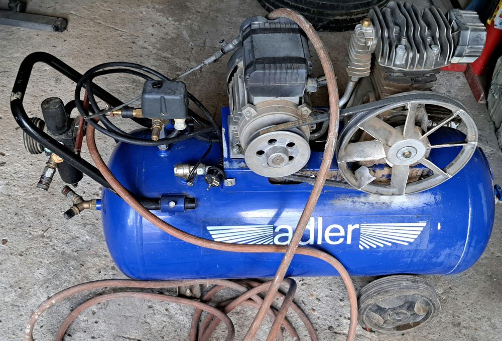 Sprężarka kompresor 150 litrów duża mocna długi przewód