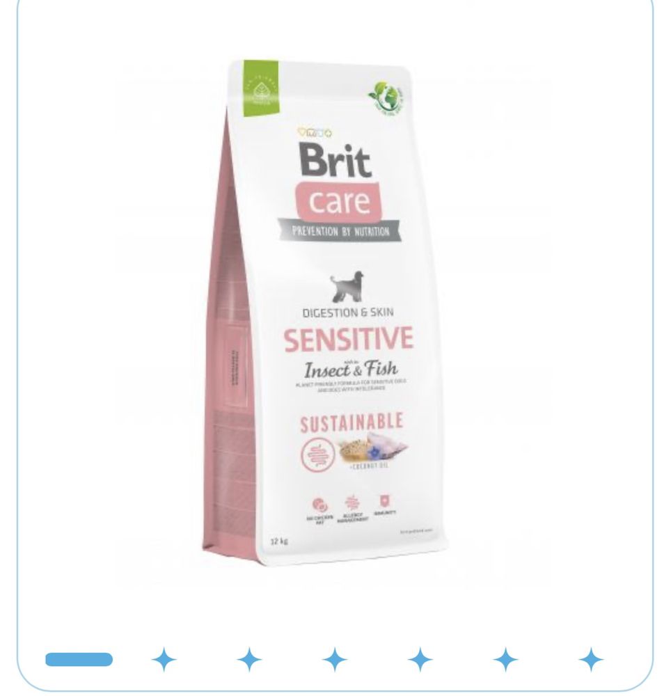Brit Care Dog Sustainable Sensitive собак чутливим травленням 3к12  кг