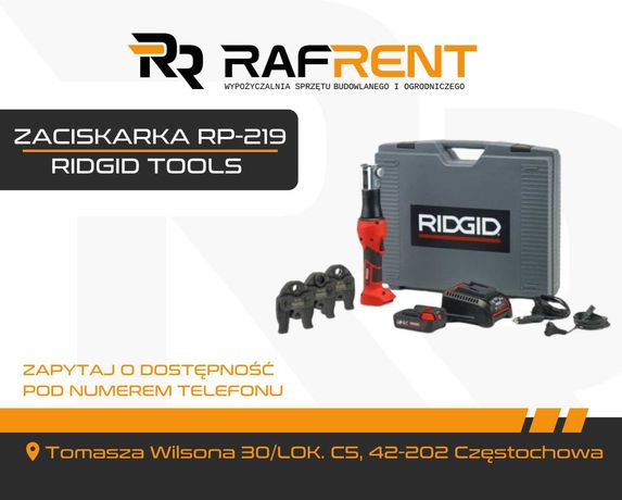 Zaciskarka RIDGID Tools RP-219 - wynajem
