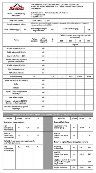 Kocioł piec na węgiel 11-35 kW 5 KLASA ECODESIGN RATY PLESZEW