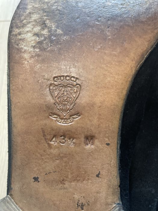 Vintage buty loafersy mokasyny Gucci z lat 80s 90s
