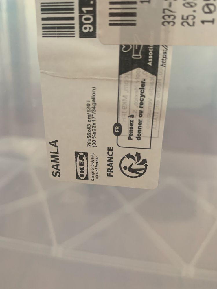 Ikea samla container 78x56x43 130l