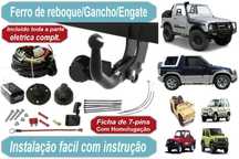 Todos modelos da Suzuki, Gancho/Engate/ferro de Reboque + Kit complt.