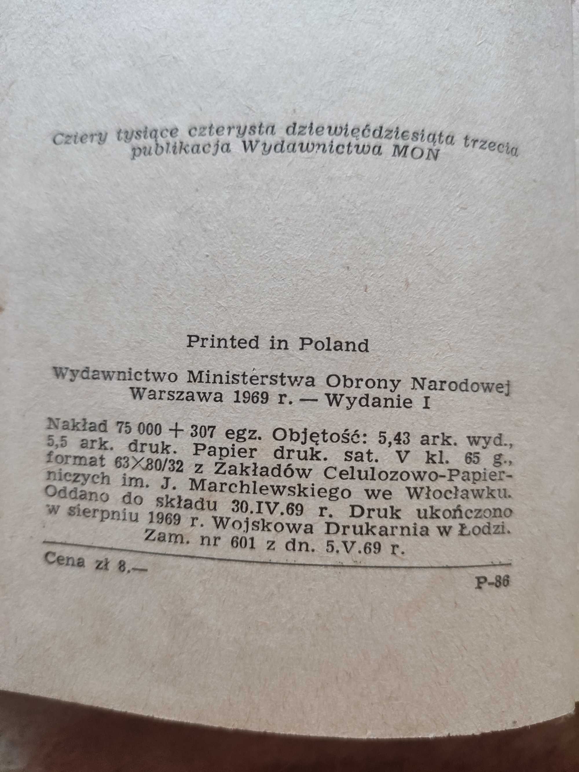 M.Sadzewicz Pod Chocimiem 1673. Rok wydania 1969. Wydanie l