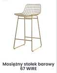 Mosiężny stołek barowy 67 WIRE