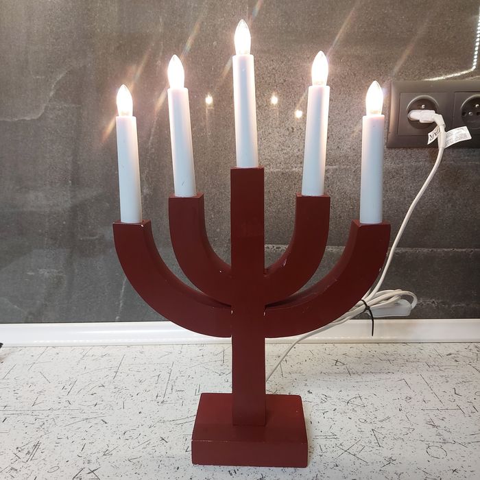 Świecznik drrwniany świąteczny adwentowy