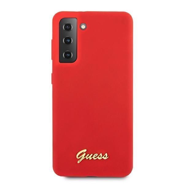 Etui Guess Silicone Script Red do Galaxy S21+