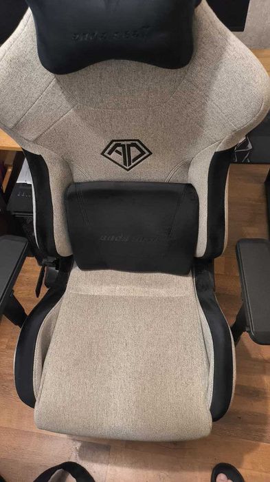 Геймерське крісло Anda Seat T-Pro 2 Size XL Linen Fabric Grey