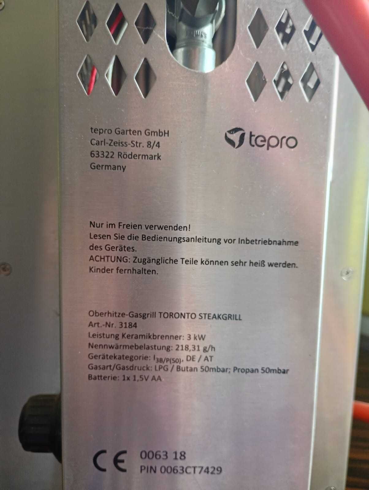 Grill Tepro Toronto Steak – używany, w dobrym stanie