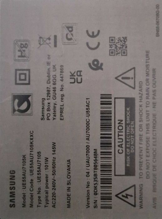 TV LED 55" Samsumg smart SEMINOVA