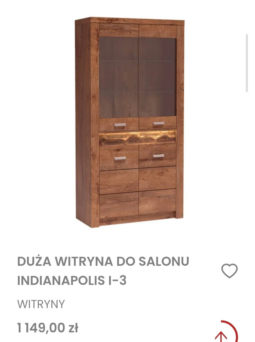 Szafa i witryna do salonu