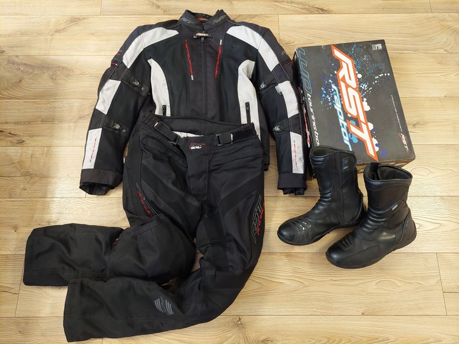 RST kombinezon XL + buty 45 tekstylny kurtka XL spodnie L motocyklowy