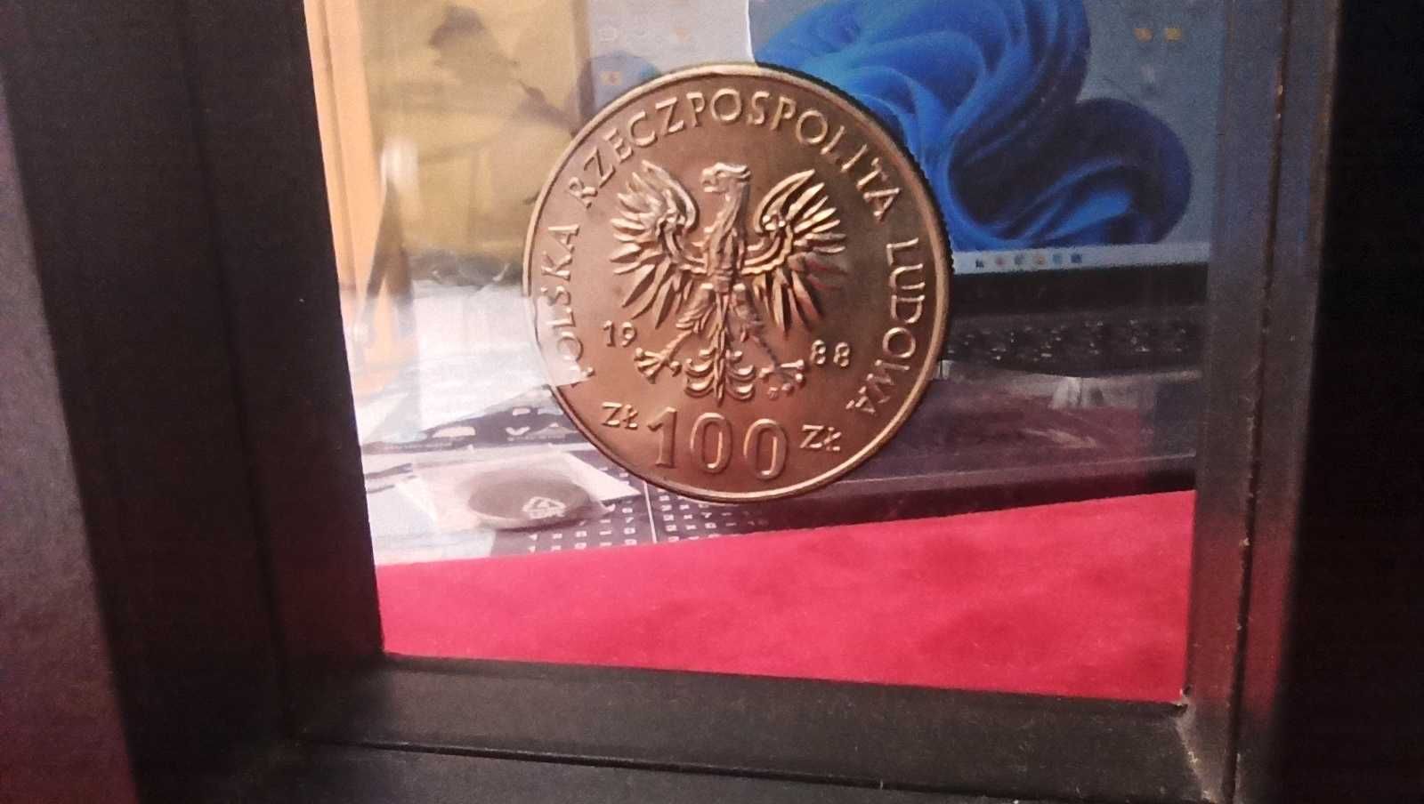 PRL, Moneta 100 złotych 70. Rocznica Powstania Wielkopolskiego 1988r