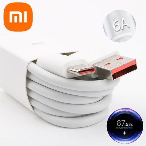 Кабель Turbo зарядка для Xiaomi USB - Type-C Mi Turbo 6A 120W ORIGINAL