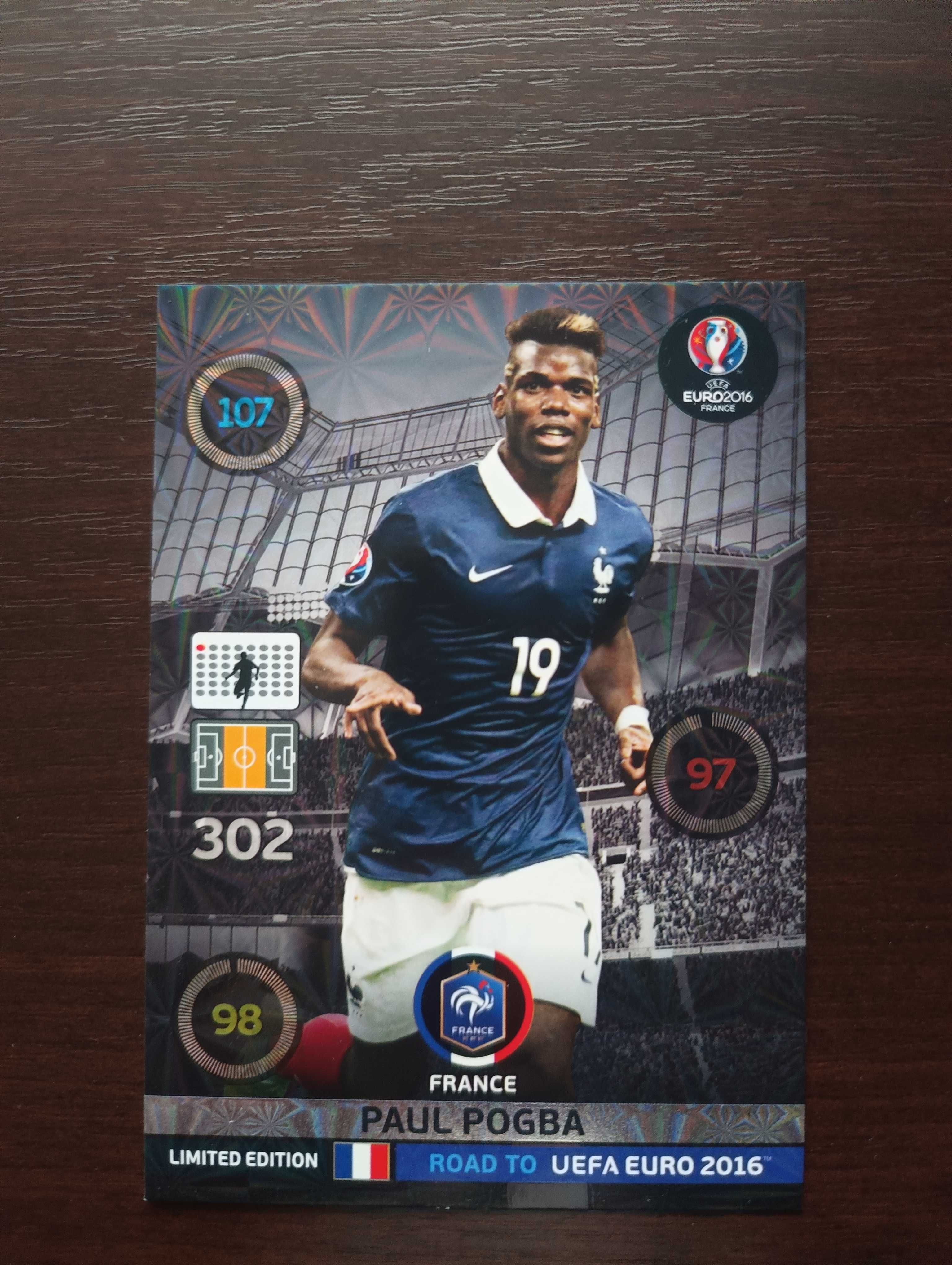Karta Paul Pogba Limited edition road euro 2016 w wersji XXL