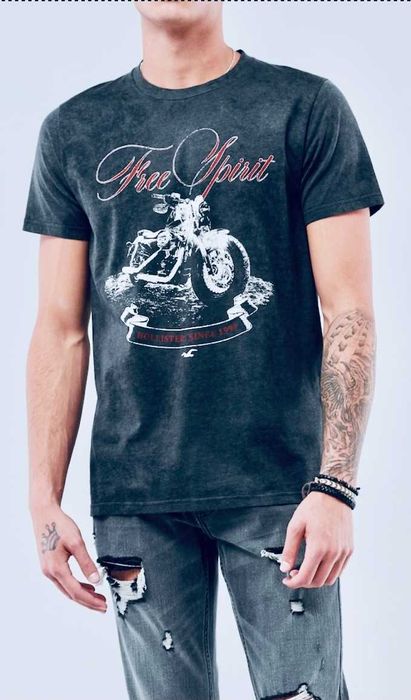 T-shirt Hollister Co. size M kolekcja Print Graphic Tee