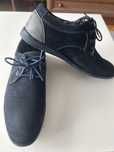 Buty eleganckie granatowe