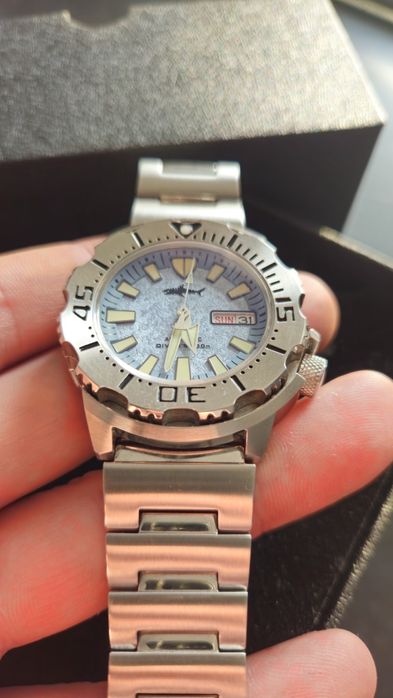 Zegarek automatyczny Heimdallr Sharkey v2 klon Seiko Monster