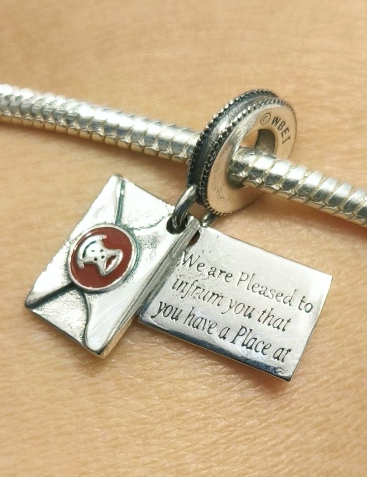 Charm Zawieszka do bransoletki List z Hogwartu Harry'ego Pottera 925