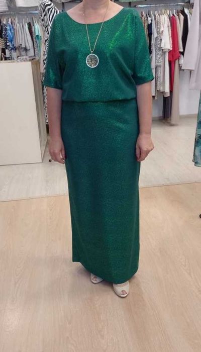 Плаття смарагдове з блиском