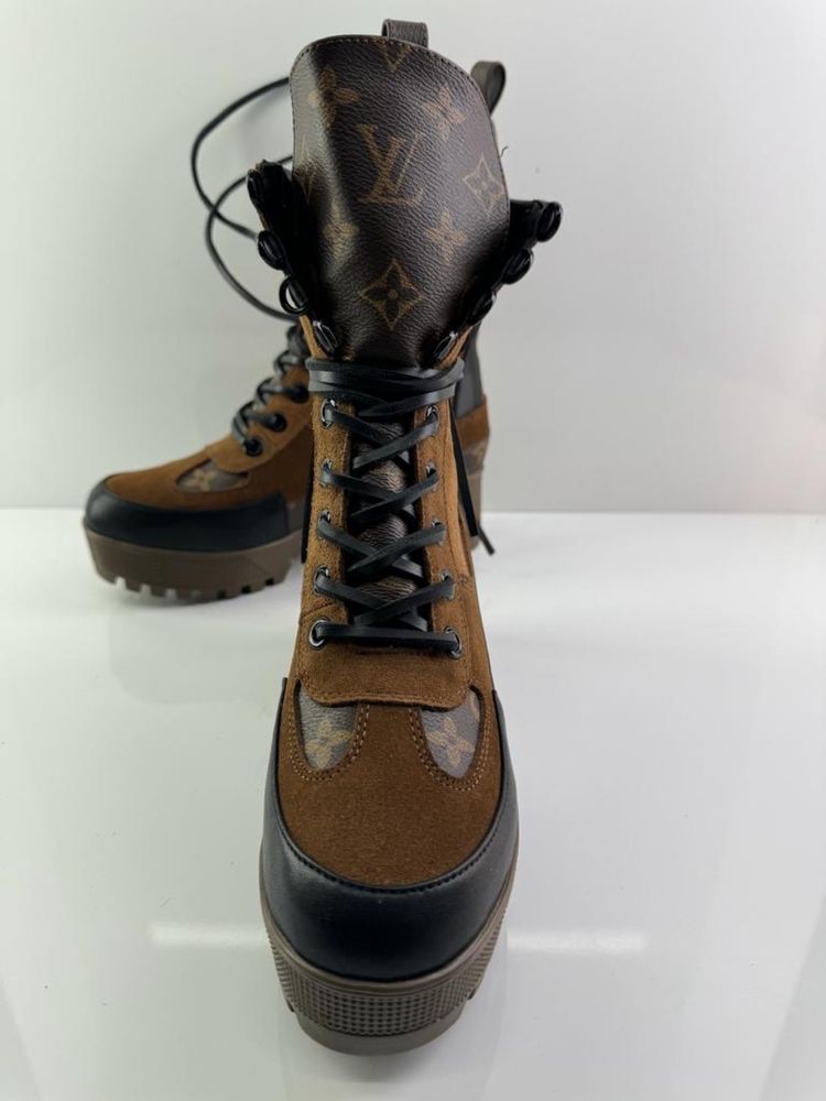 Louis Vuitton - botki brązowe LV